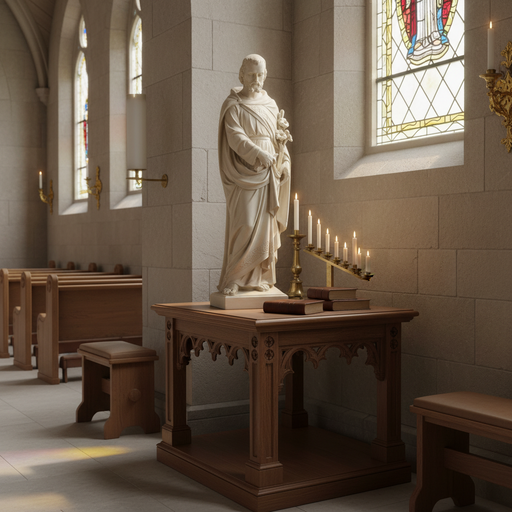Saint Joseph of Mont Religious Statue (43 - Inch) Side Angle