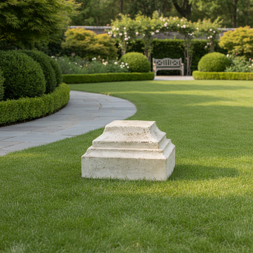 Lauro Base Outdoor Statue (8 - Inch) Side Angle