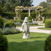 French Pleurant Weeper Statue (59 - Inch) Side Angle