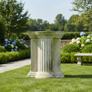 Temple Pedestal Statue (29 - Inch) Side Angle
