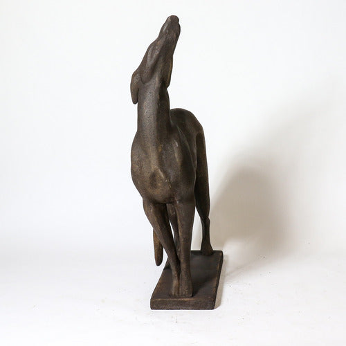 Greyhound Dog Garden Statue (37 - Inch) Side View