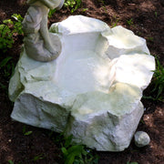 Rocky Pond Garden Statue (Small) (9 - Inch) Side View