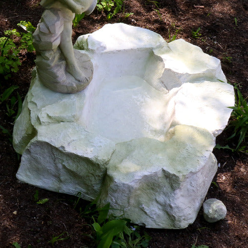 Rocky Pond Garden Statue (Small) (9 - Inch) Side View