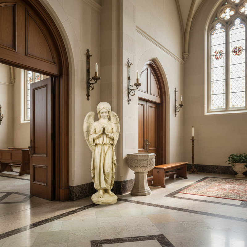 Praying Angel Outdoor Statue (24-Inch)