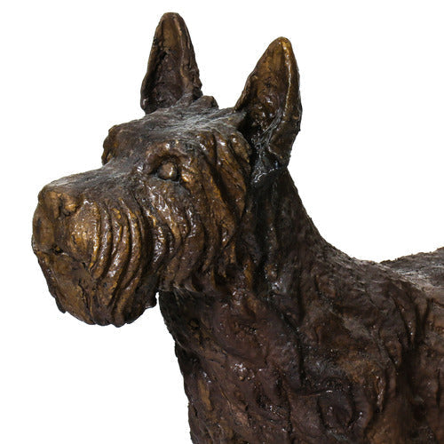 Scottie Dog Garden Statue (14 - Inch) Side View