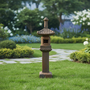 Japanese Lantern Statue (62 - Inch) Side Angle