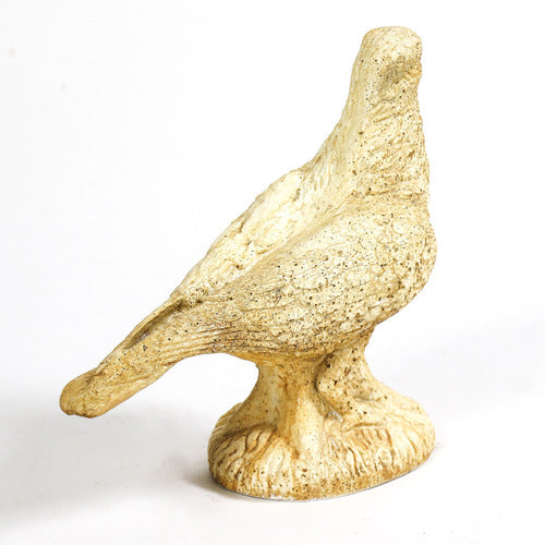 Pigeon Bird Garden Statue (8 - Inch) Side View