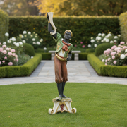 Standing Black Moore Right Statue (69 - Inch) Side Angle