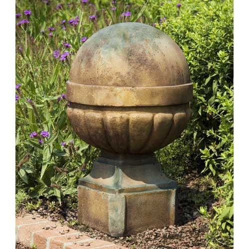 Palla Finial Outdoor Statue (21 - Inch) Side View