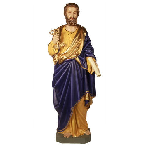 Saint Peter 63"" H Outdoor/Indoor Statue