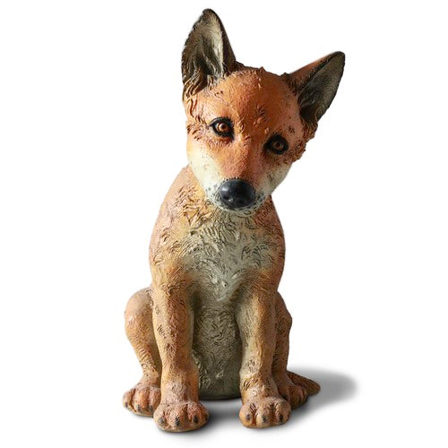 Baby Fox Garden Statue (17-Inch)