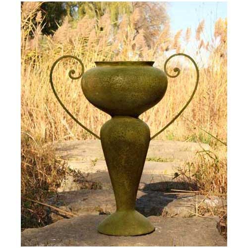 Abraham Urn W/Iron Handle 36 Outdoor/Indoor Statue