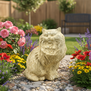 Cat Garden Statue (14 - Inch) Side Angle