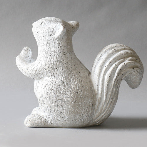 Squirrel Garden Statue (7.5 - Inch) Other Angle