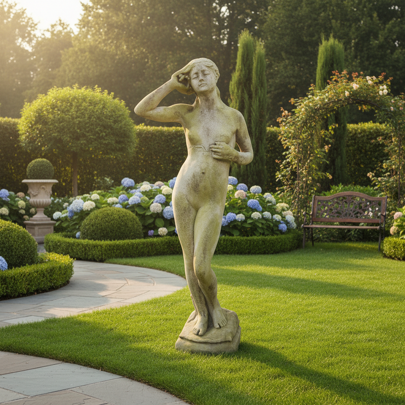 Crocus By Borgeson Statue (64 - Inch) Side Angle