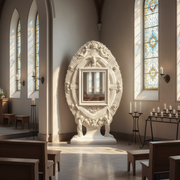 Holy Shrine Religious Statue (68 - Inch) Side Angle