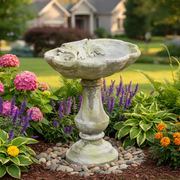 Largo Birdbath Statue (28 - Inch) Side Angle