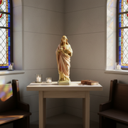 Sacred Heart of Jesus Statue (16 - Inch) Side Angle