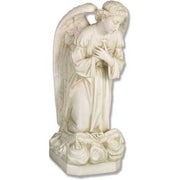 Kneeling Sorrowful Angel Outdoor Statue (27 - Inch)