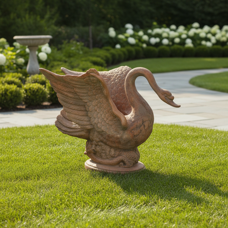 Swan Garden Statue (29-Inch)