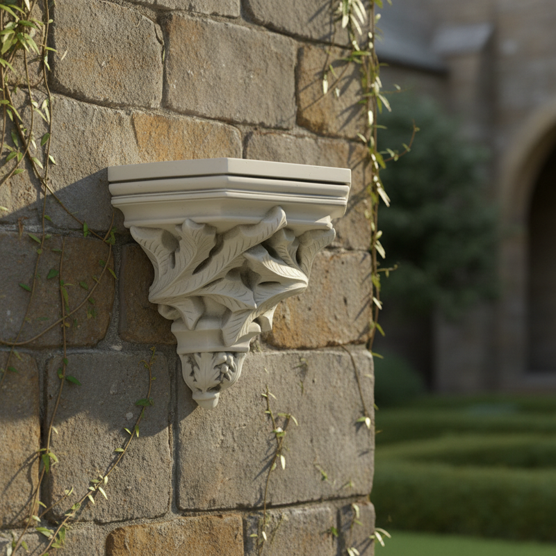 Leaf Over Outdoor Bracket (15 - Inch) Side Angle