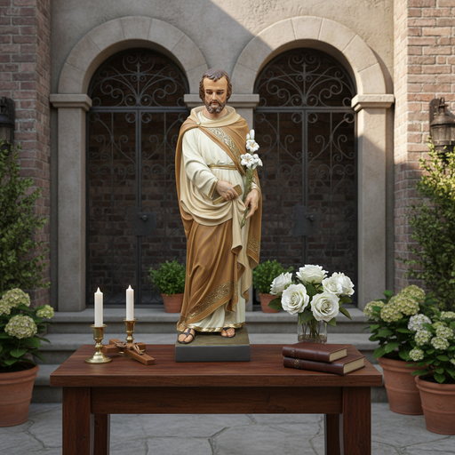 Saint Joseph from Mont Religious Statue (43 - Inch) Side Angle
