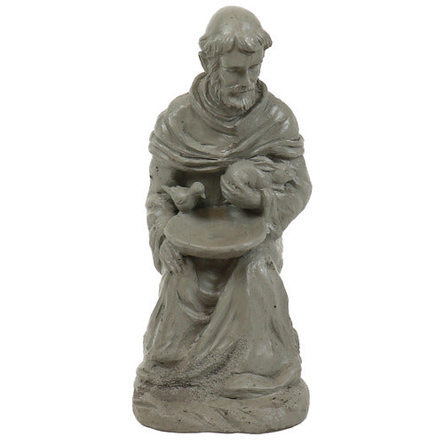 Sitting Saint Francis with Rab Outdoor/Indoor Statue