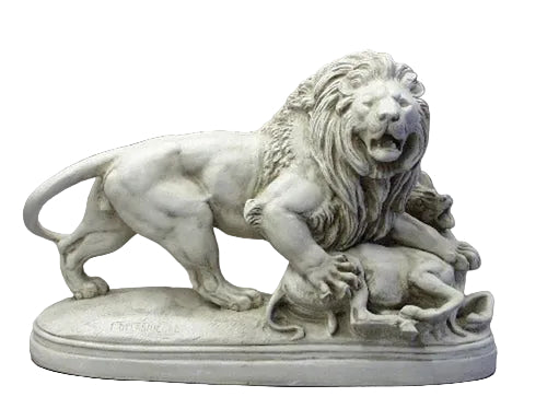 Lion with Lamb Garden Statue (28 - Inch)