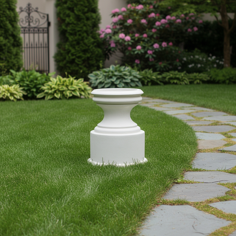 Riser Outdoor Statue (15 - Inch) Side Angle