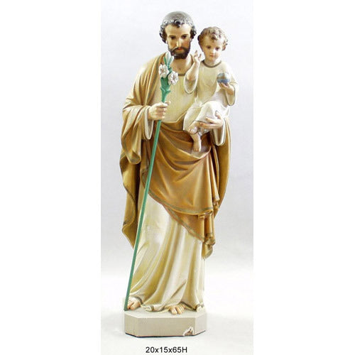 Saint Joseph with Child & Lily Outdoor/Indoor Statue