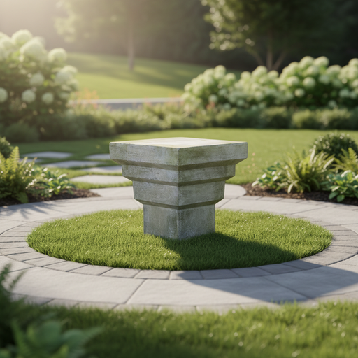 Accordion Outdoor Statue (30 - Inch) Side Angle