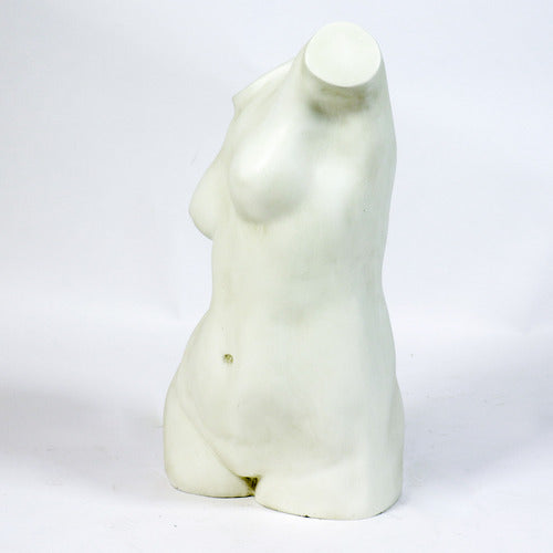 Classical Greek-inspired female torso sculpture with smooth, minimalist lines and an elegant, timeless silhouette.
