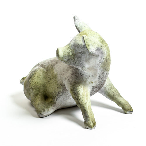 Gomer Pig Statue (13 - Inch) Side View