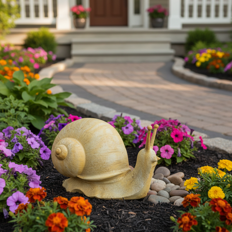 Snail Garden Statue (18-Inch)
