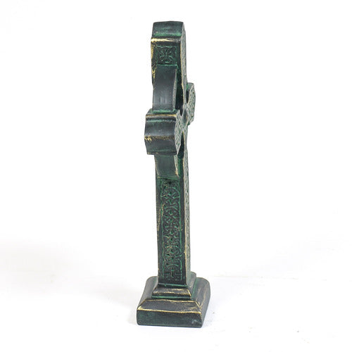 Celtic crosses with ornate, old world European patterns and intricate medieval knotwork in classical standing designs. Other Angle