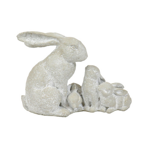 Bunny Fluff Garden Statue (10 - Inch)