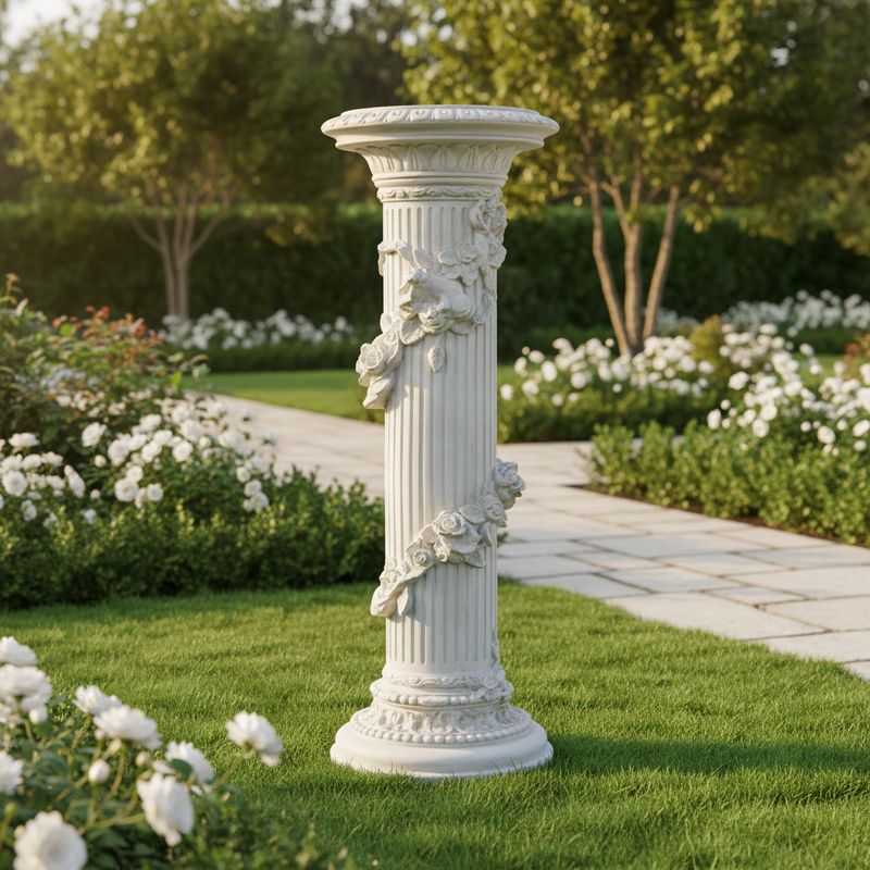 Garland English Pedestal Statue (40-Inch)
