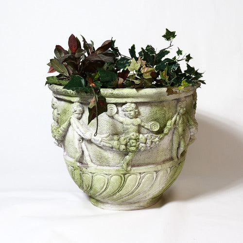 Cherub & Garland urn Outdoor/Indoor Statue