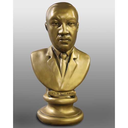Martin Luther King Jr Bust Display Decor (17 - Inch) Side View
