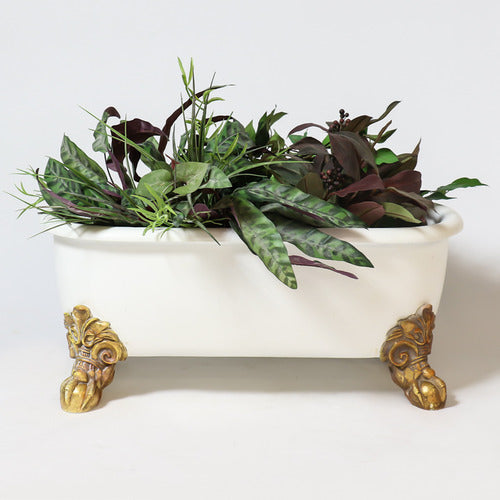 Antique Bathtub Planter Outdoor/Indoor Statue