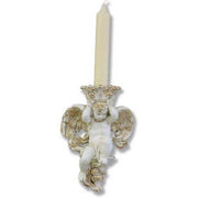 Sitting winged cherub Candle Holder.