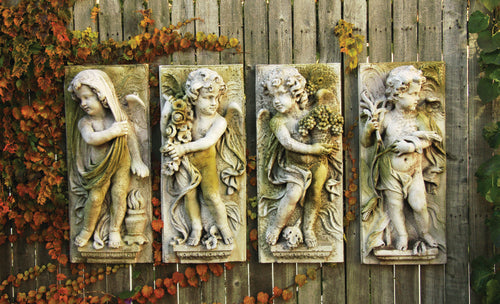 Little Boy Garden Plaque (13.0 - Inch) Other Angle