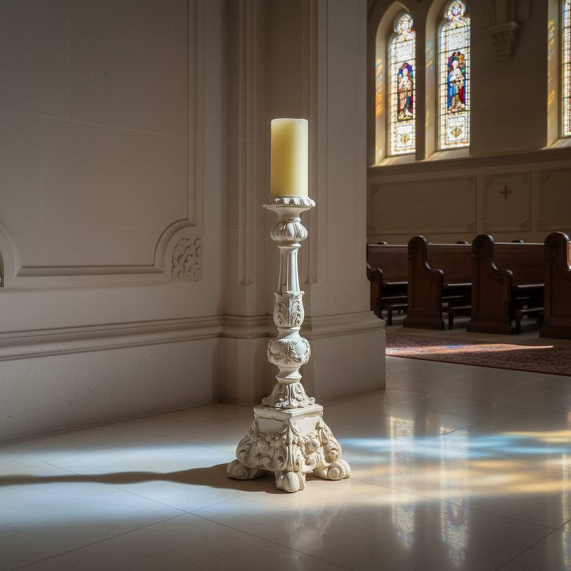 Astaire Religious Statue Candleholder (22-Inch)