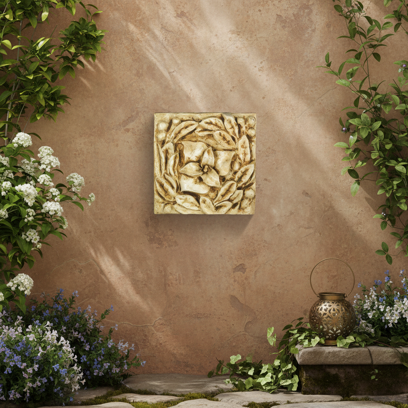 Carnation Remnant Garden Plaque (12.0 - Inch) Side Angle