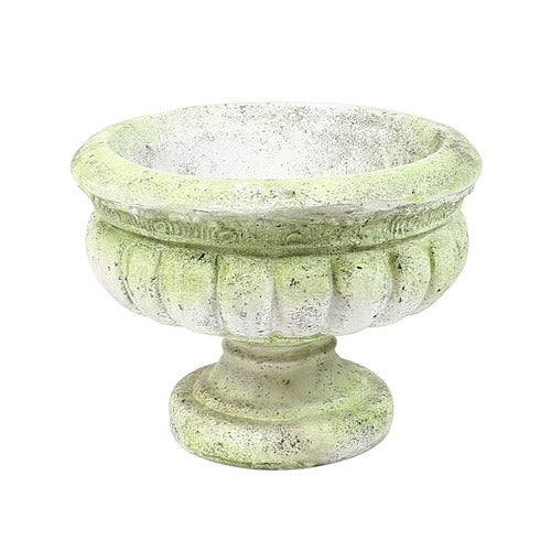 Windy Sand Fluted Urn 12  H Outdoor/Indoor Statue