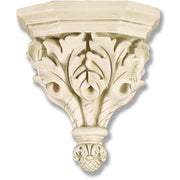 Ornate wall shelf with classical acanthus leaf motif and Baroque detailing, featuring old world European decorative style.
