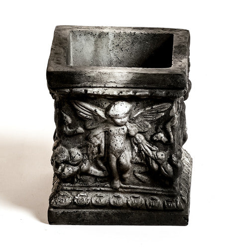 Square Patio Planter 8""H Outdoor/Indoor Statue