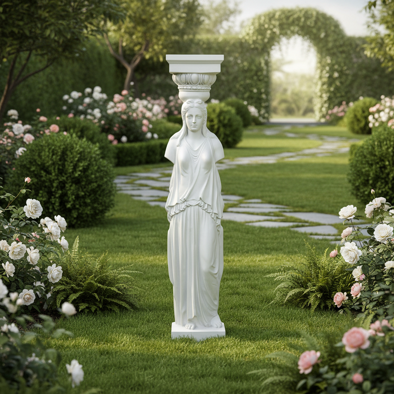 Athenian Caryatid Outdoor Statue (78-Inch)