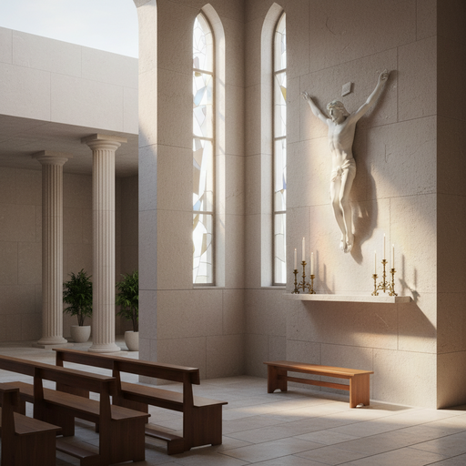 Corpus of Christ Religious Statue (27 - Inch) Side Angle