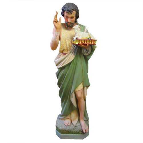 Saint John The Baptist w/ Shee Outdoor/Indoor Statue
